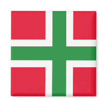 Denmark Bornholm, Denmark flag Refrigerator Magnets