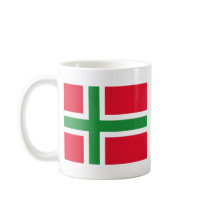 Denmark Bornholm, Denmark flag Coffee Mugs