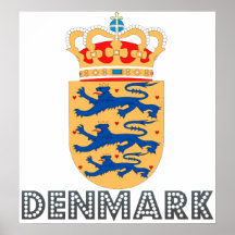 Denmark Coat of Arms Posters