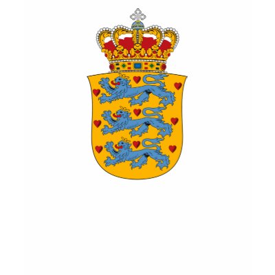 Denmark Coat of Arms T-shirt by FlagTshirts