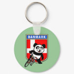 This cute cycling panda stands in front of a Danish flag with his bike. This original design makes a perfect gift for bicycling fanatics in Denmark. Great for everyone who loves cute pandas and biking.