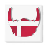 Denmark Danish Viking Dansk Helmet Magnets