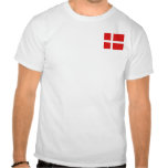 Denmark Flag and Map T-Shirt