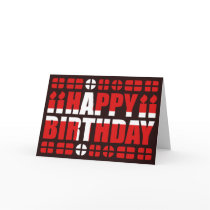 Denmark Flag Birthday Card