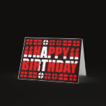 Denmark Flag Birthday Card