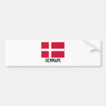 Denmark Flag Bumper Sticker