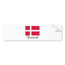 Denmark Flag Design bumper stickers