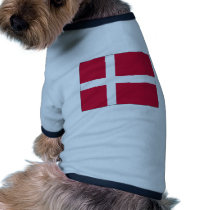 Denmark Flag Design Dog Clothes