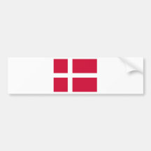 Denmark Flag DK Bumper Sticker