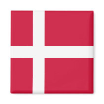 Denmark Flag DK Fridge Magnet