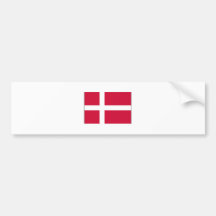 Denmark FLAG International Bumper Sticker