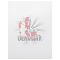 Denmark Flag Map 2.0 Personalized Letterhead