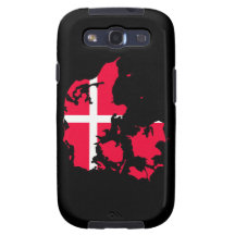 denmark flag map galaxy s3 case
