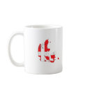 Denmark flag map mugs