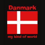 Denmark Flag Map Text Ladies Baby Doll