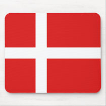 Denmark Flag Mousepad