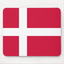 Denmark Flag Mousepads