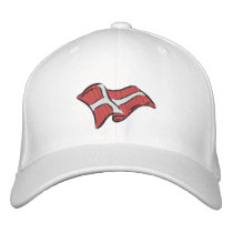 Denmark flag of Denmark Dansk flag for Danes Recol embroidered hats