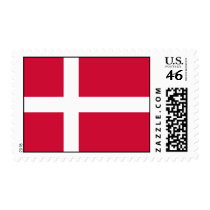 Denmark Flag Postage Stamps