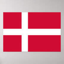 Denmark Flag Print