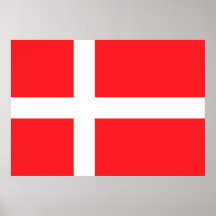 Denmark Flag Print