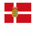 Denmark Flag w COA T-shirt