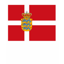 Denmark Flag w COA T-shirt