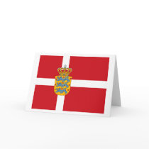 Denmark Flagw COA Greeting Card by FlagTshirts Denmark Flagw COA Greeting Card