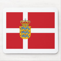 Denmark Flagw COA Mousepad by FlagTshirts Denmark Flagw COA Mousepad