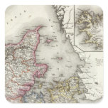 Denmark, Germany Square Sticker