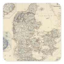 Denmark, Hanover, Brunswick, Mecklenburg Square Stickers