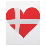 Denmark heart icon letterhead template