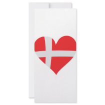 Denmark heart icon rack cards