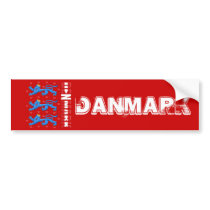 Denmark lions logo Danmark royal crest Bumper Stickers