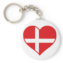 Denmark Love Keychain