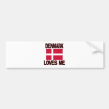 Denmark Loves Me Bumper Sticker