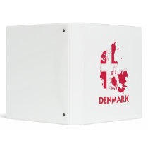 DENMARK MAP VINYL BINDERS