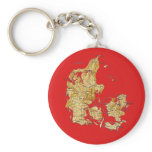 Denmark Map Keychain