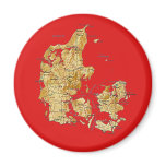Denmark Map Magnet