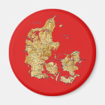 Denmark Map Magnet