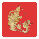 Denmark Map Sticker