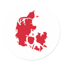 Denmark Map stickers