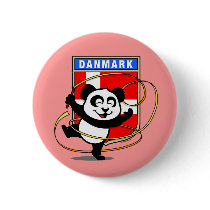 Denmark Rhythmic Gymnastics Panda buttons by cuteunion Denmark Rhythmic Gymnastics Panda buttons