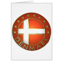 Denmark Shield Greeting Cards