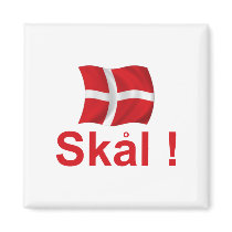 Denmark Skal! Refrigerator Magnet