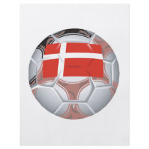 Denmark Soccer Ball Personalized Flyer