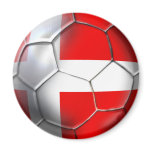 Denmark soccer fridge magnets