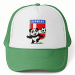 This adorable little panda is too cute! He's featured in front of a large flag from Denmark and ready to play football and score some goals. This cute design is perfect for football players and soccer fans.