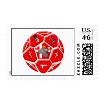 Denmark soccer stamps