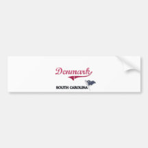 Denmark South Carolina City Classic Bumper Stickers